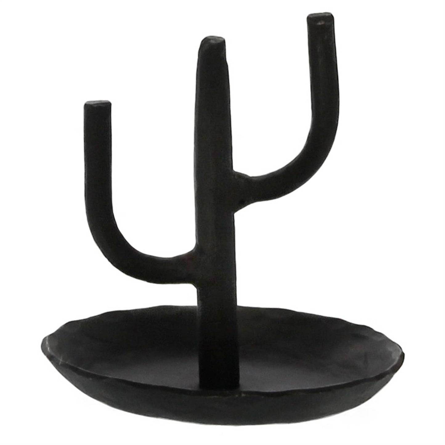 black iron cactus ring holder