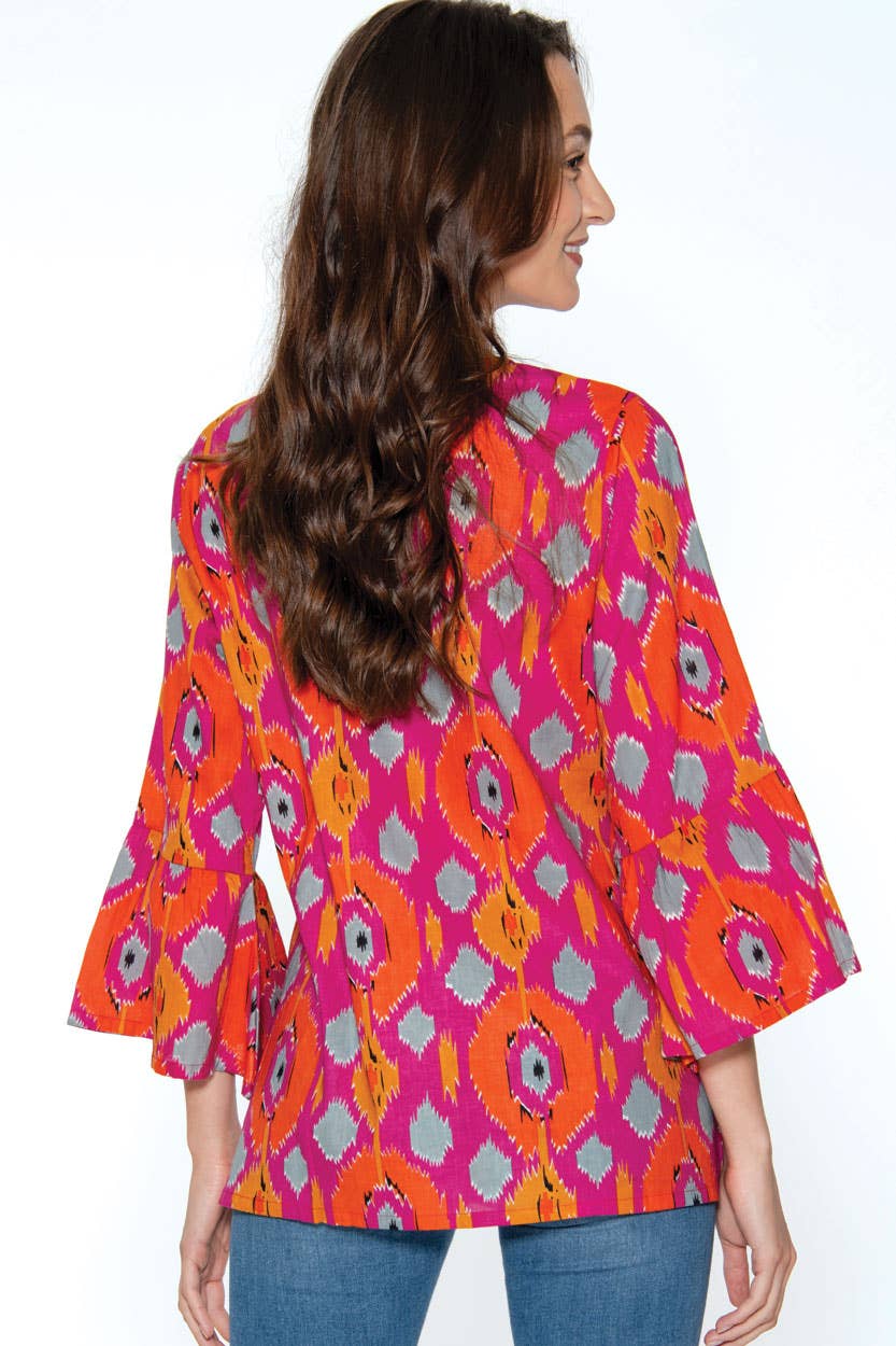 Kala Cotton Tunic - Fuchsia Multi