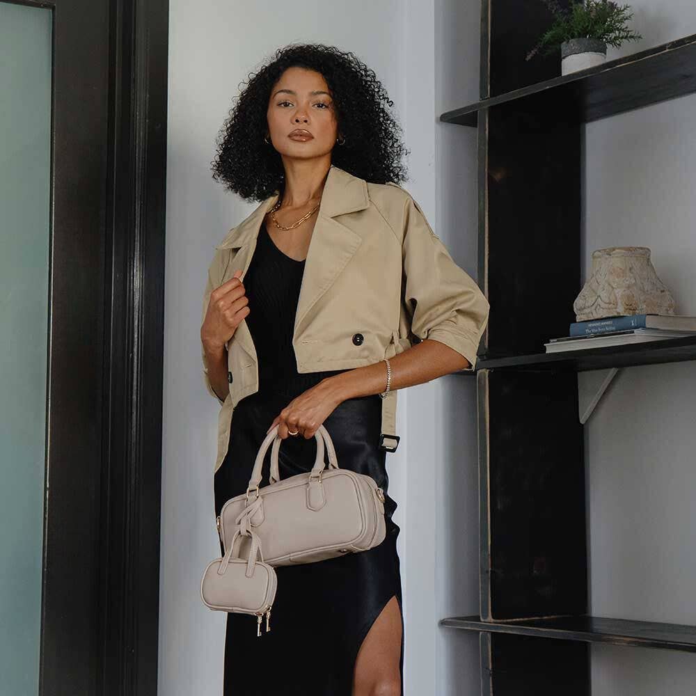 Eden Vegan Top Handle Bag - Teal