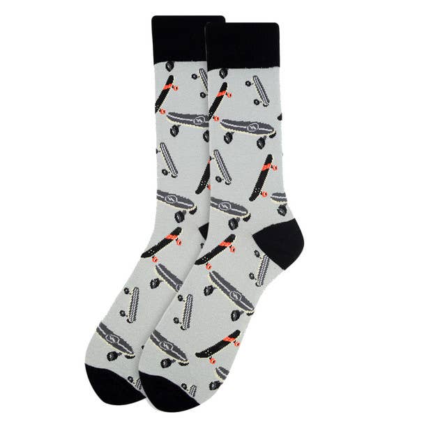 skateboard patterned socks