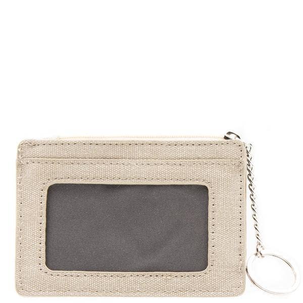 khaki keychain wallet
