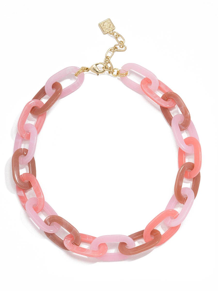 pink chainlink choker