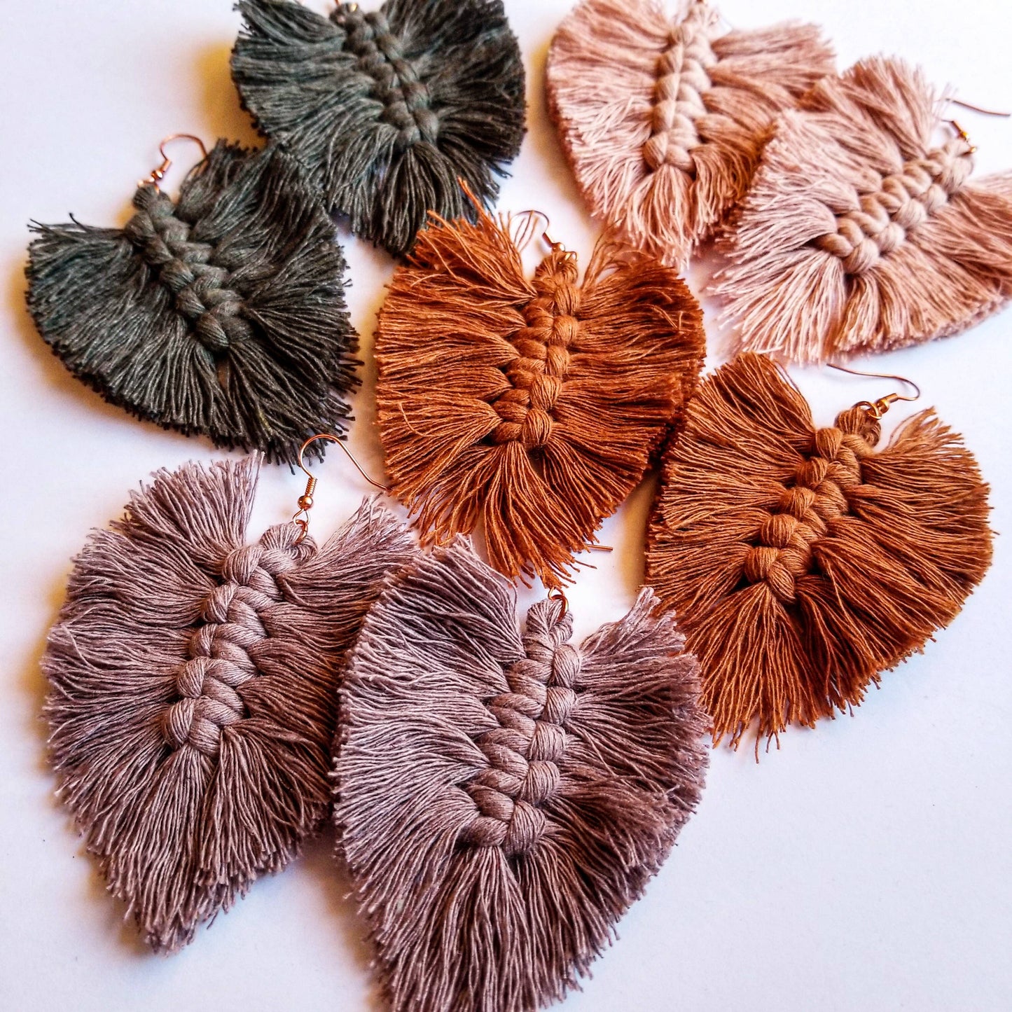 assorted feathery earrings