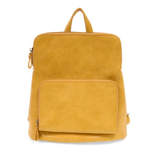yellow colored backpack
