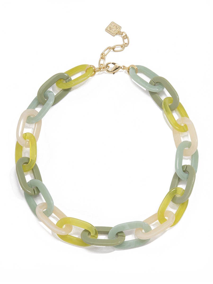 green chain link choker