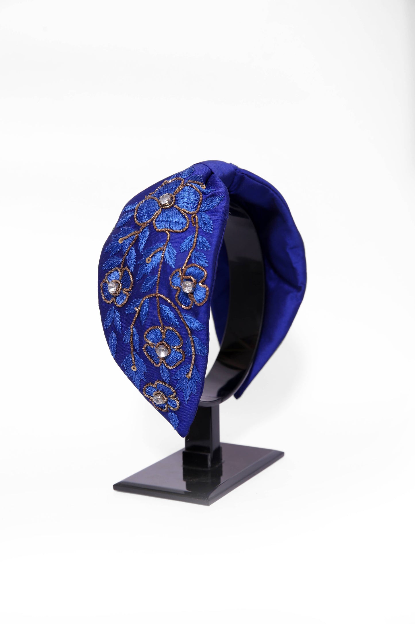 embellished blue headband