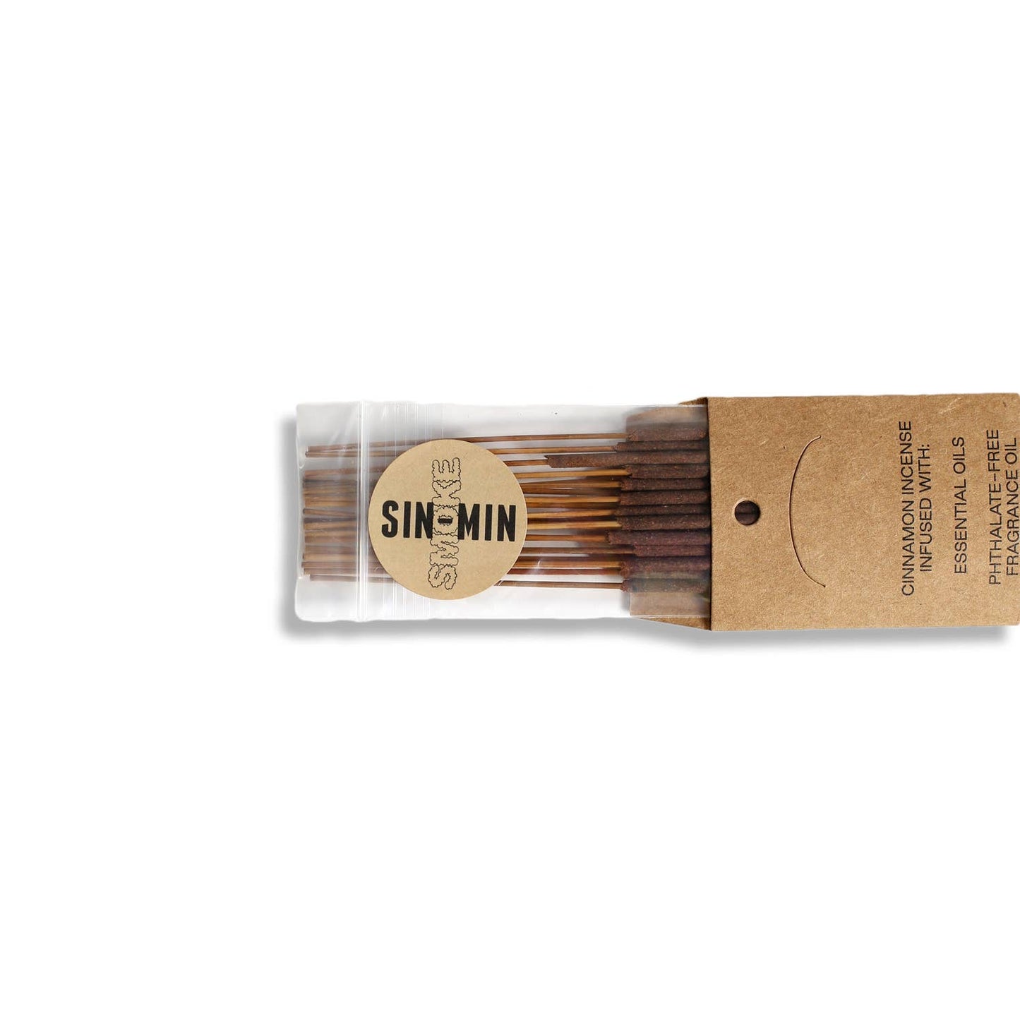horchata-scented incense sticks in a package labeled "sin min"