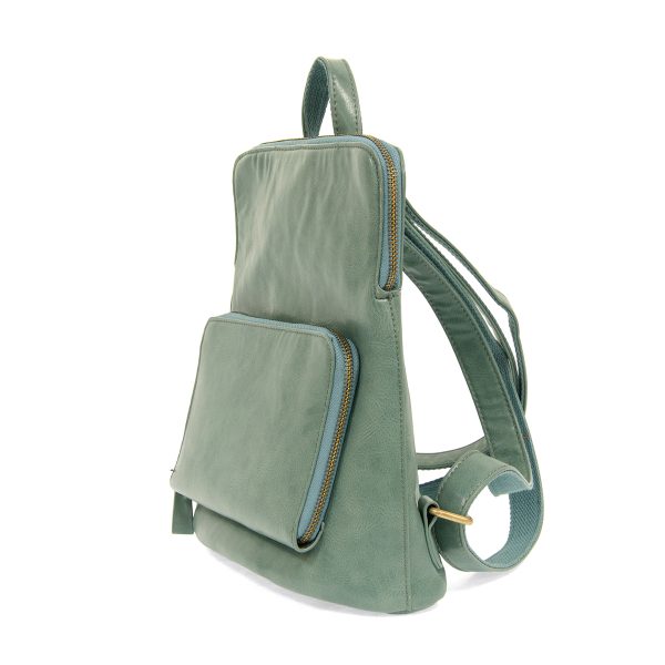 seafoam side view backpack