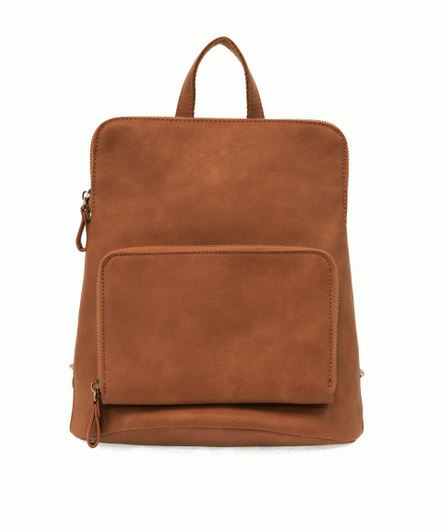 rust colored backpack