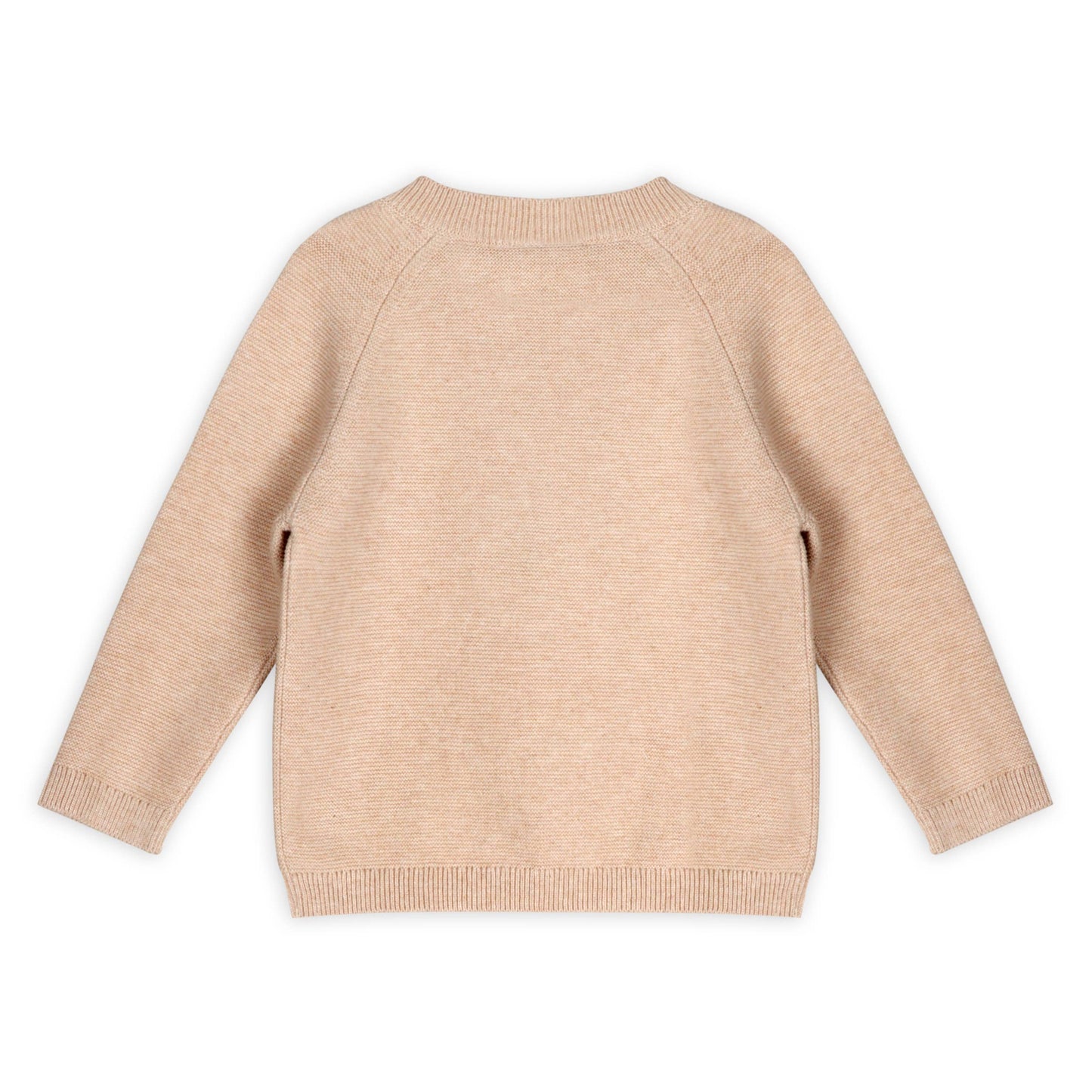 Beige sweater on a white background