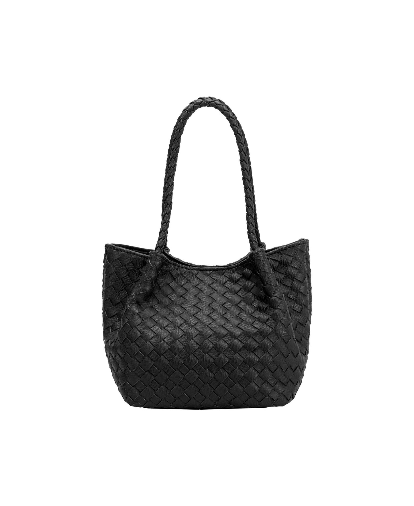 Anahi Vegan Top Handle Bag - Black