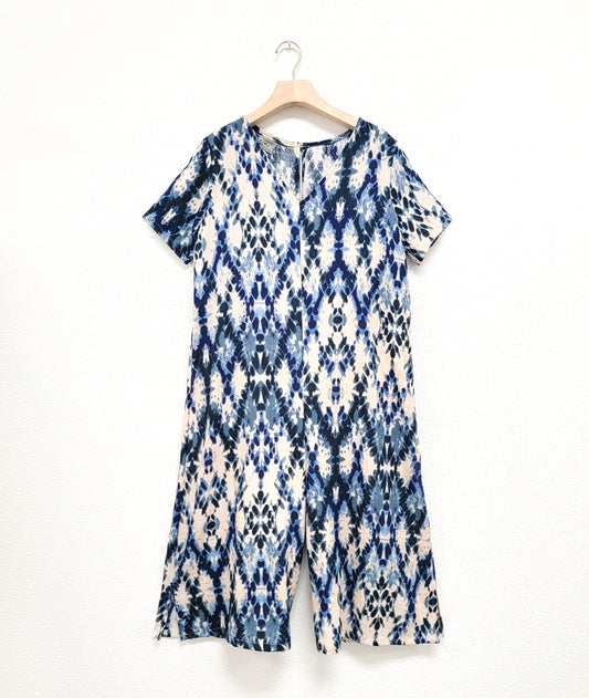 Niche - Blue Batik - Chart Jumpsuit