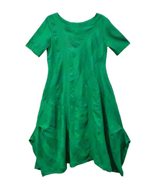 Green dress on a white background