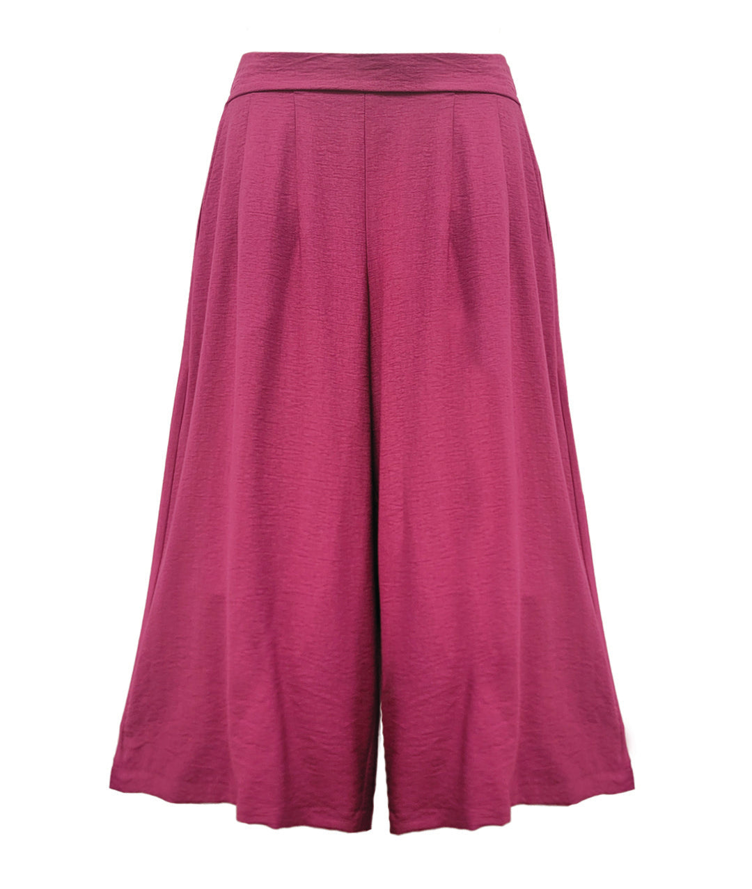 Pink wide leg pants on a white background