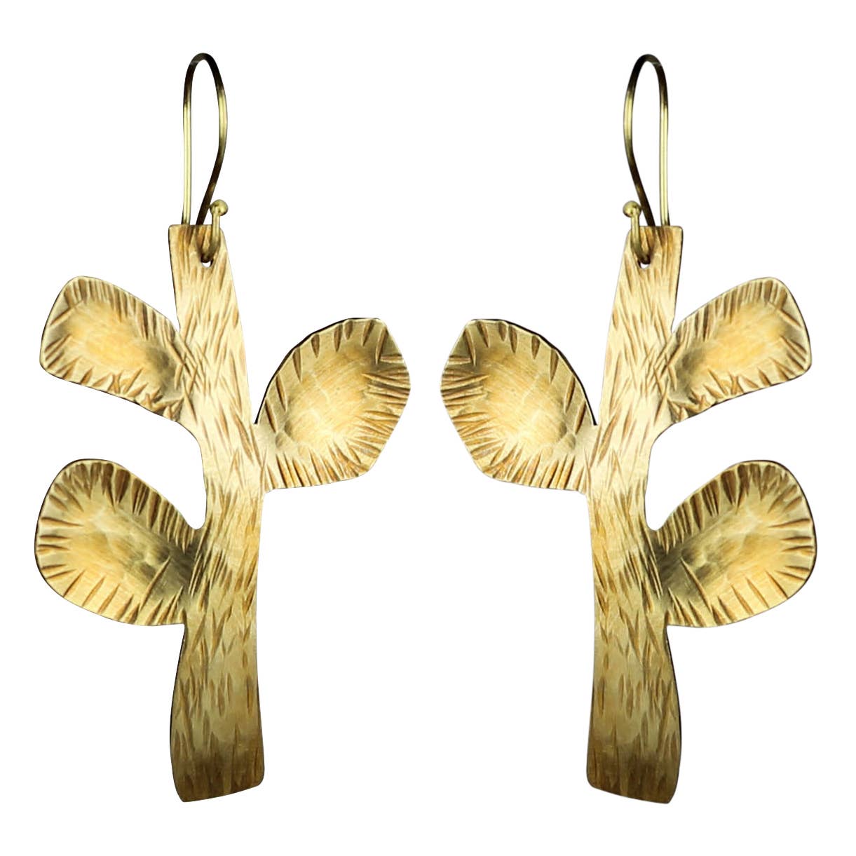 Liza Earrings - Brass