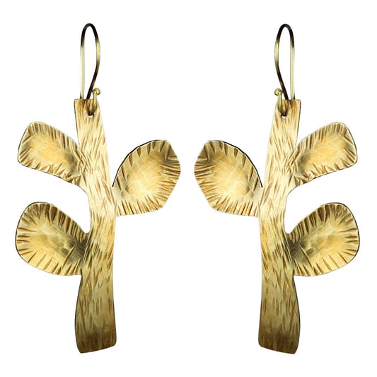 Liza Earrings - Brass