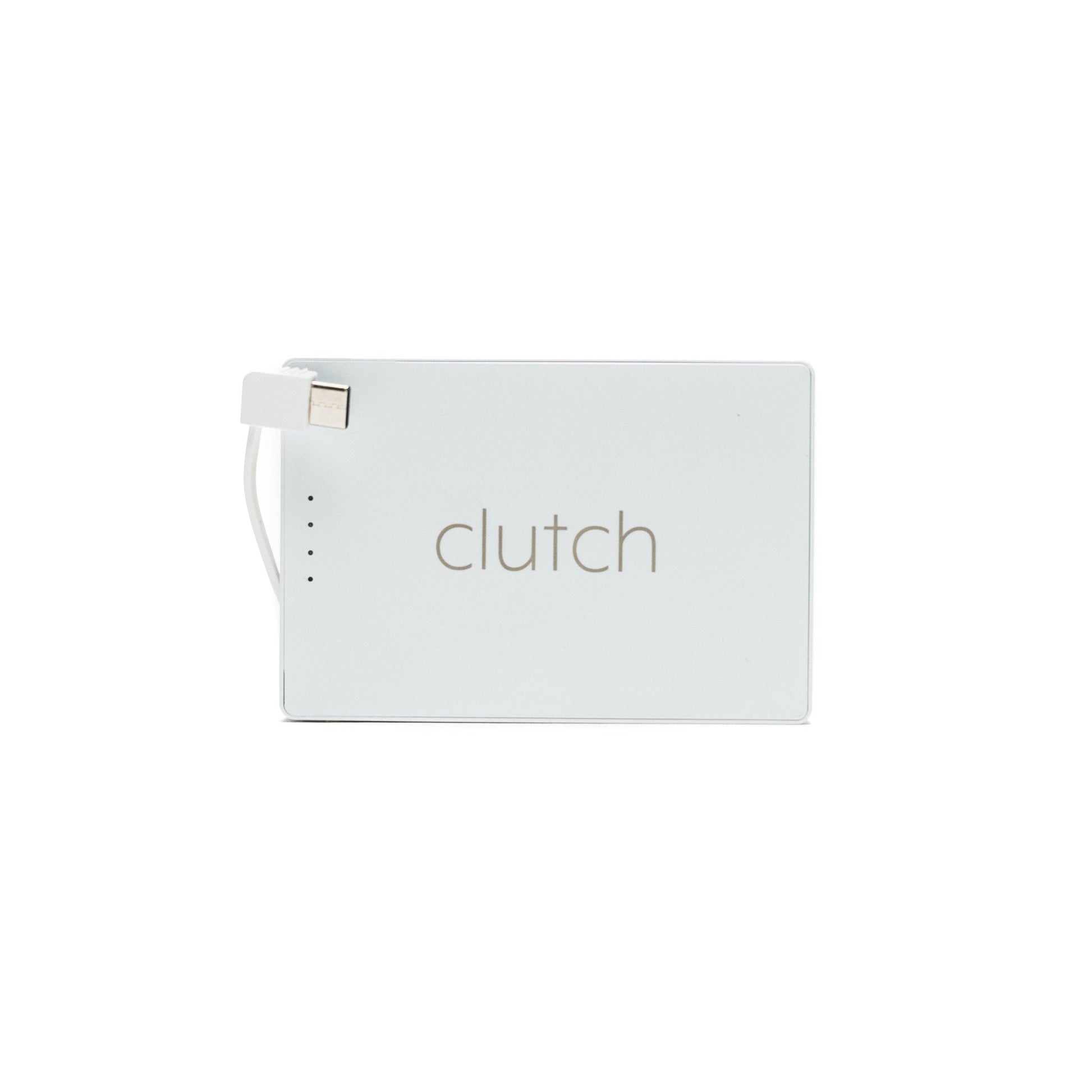 white portable charger