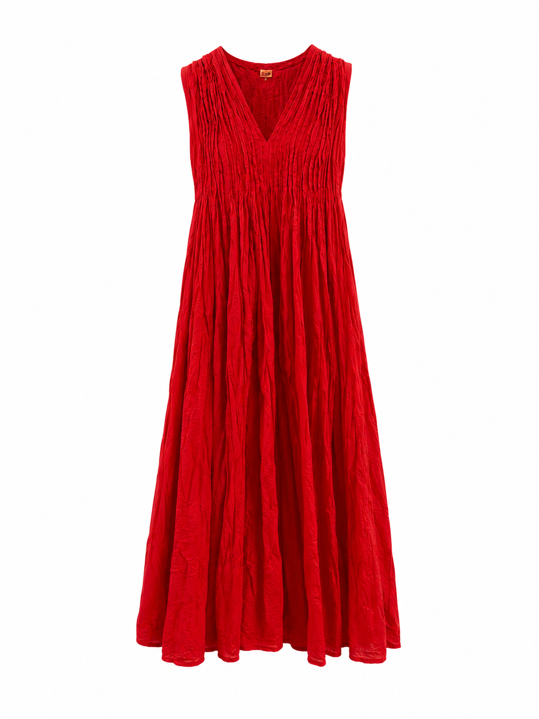 Red dress on a white background