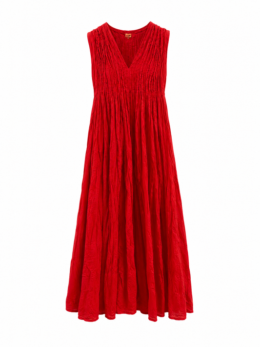 Red dress on a white background