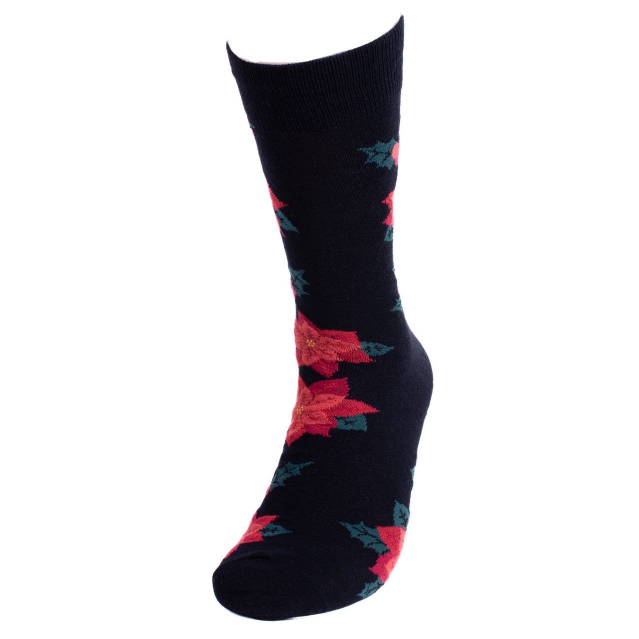 Christmas Poinsettias Socks - Men's