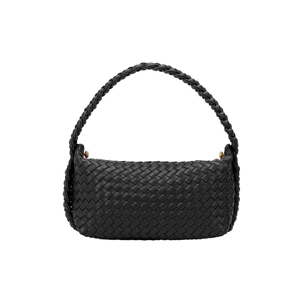 Alma Vegan Top Handle Bag - Black