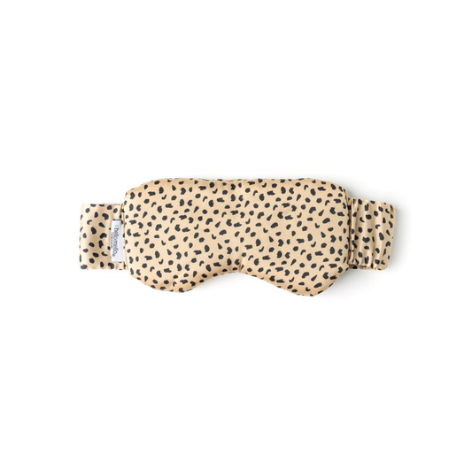 leopard print satin sleeping eye mask