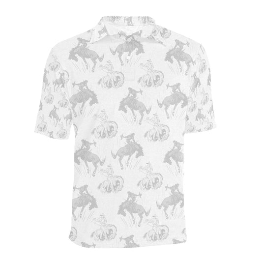 Men's Shadow Bronc Western Polo Shirt