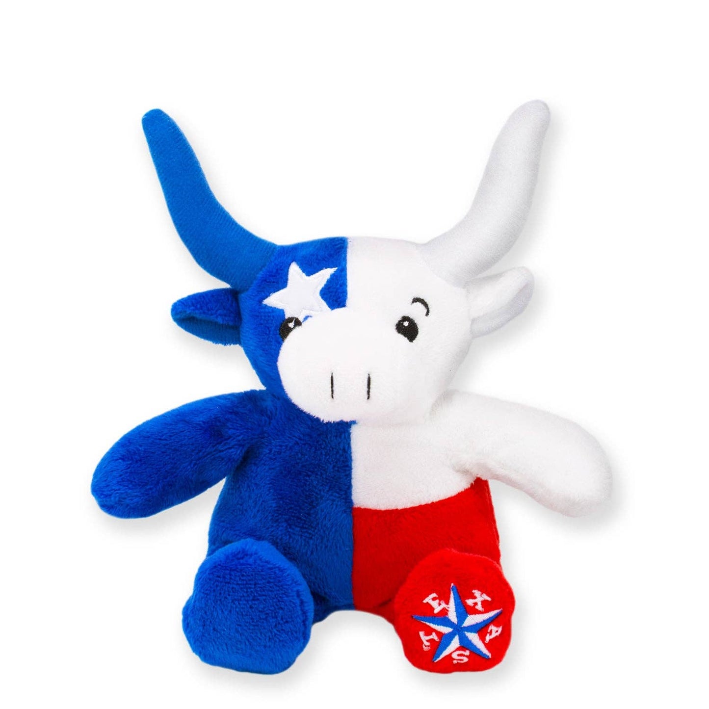 Texas Flag Longhorn Plush - 6"