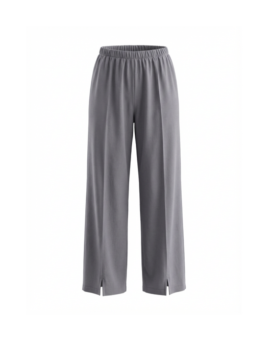 Grey pants on a white background. 