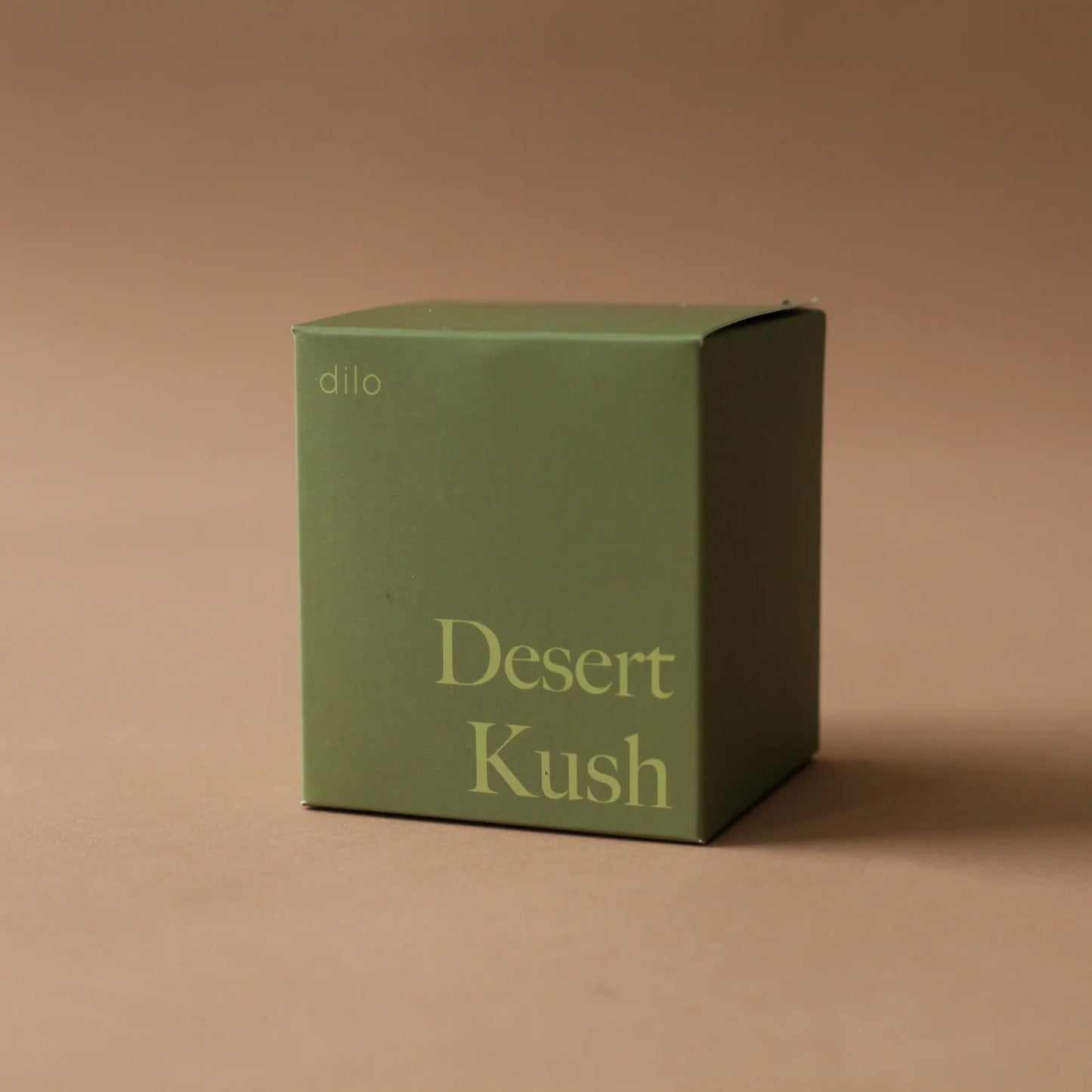 desert kush scented candle packaging