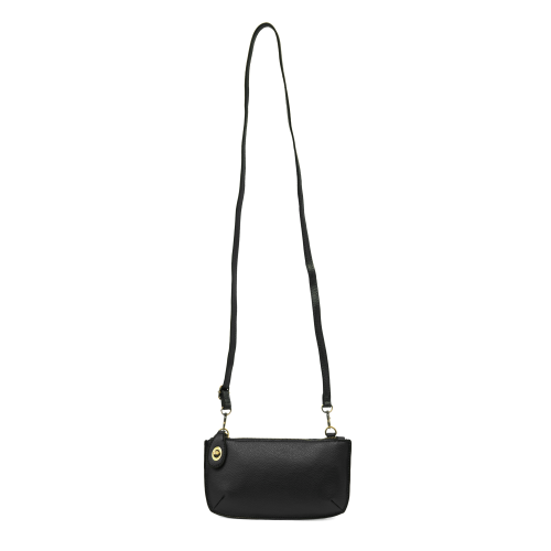 black clutch with cross body strap