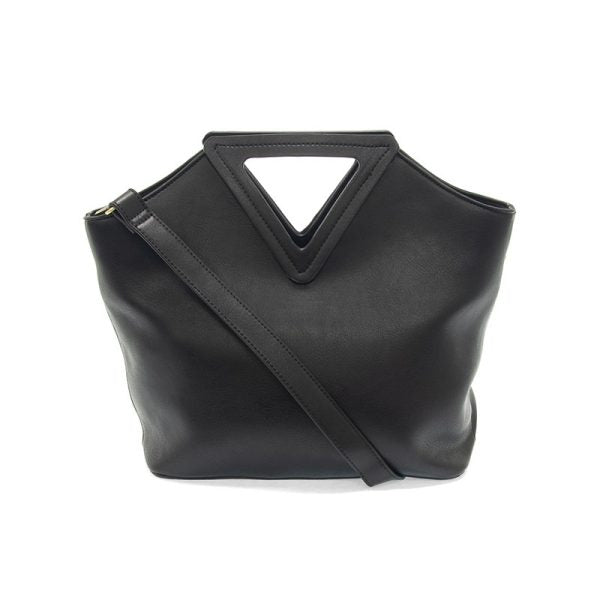 black bag with triangle handle