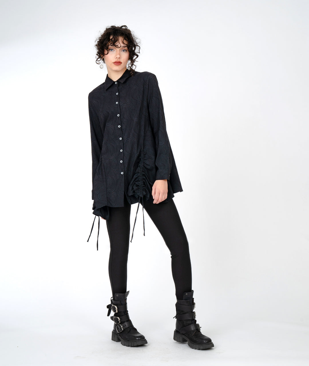 Niche - Black Swirl - Billows Blouse