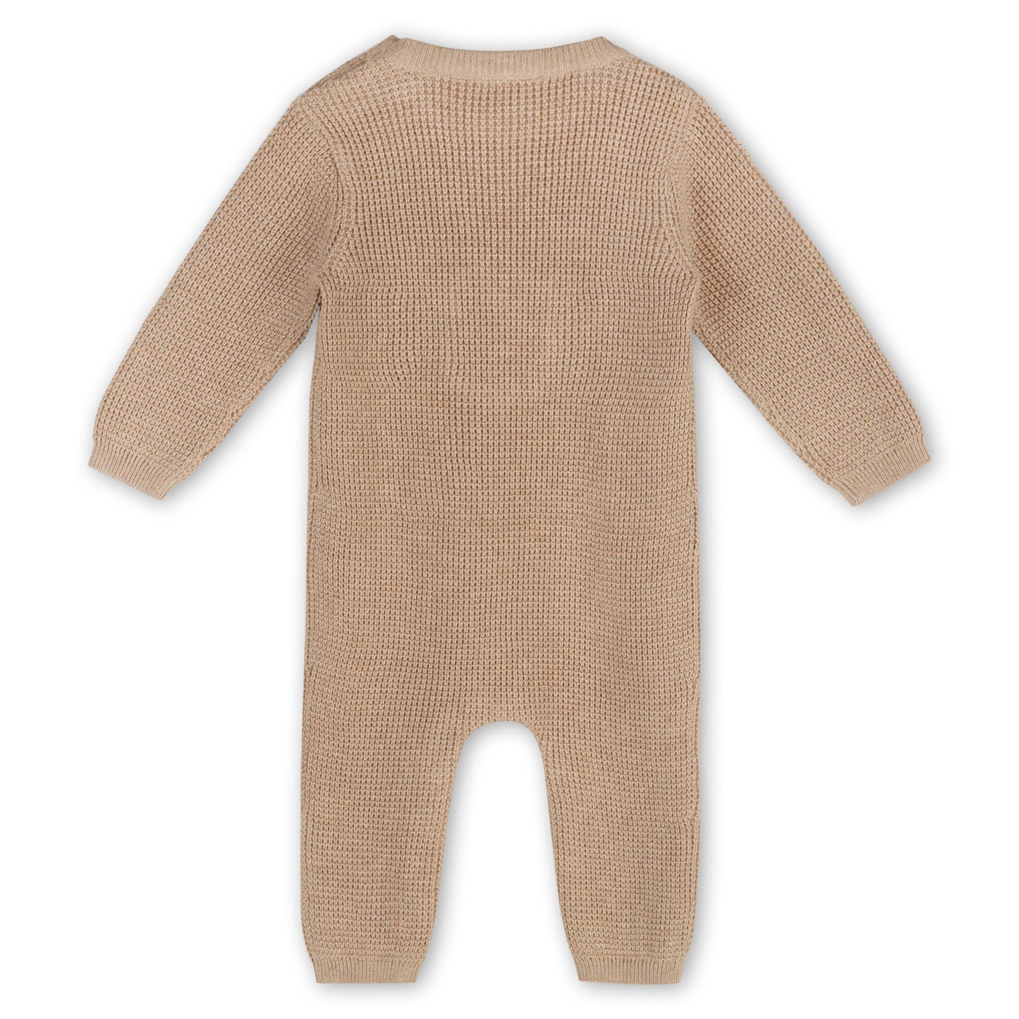 back of light brown baby sweater 