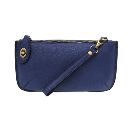 dark cobalt color crossbody clutch