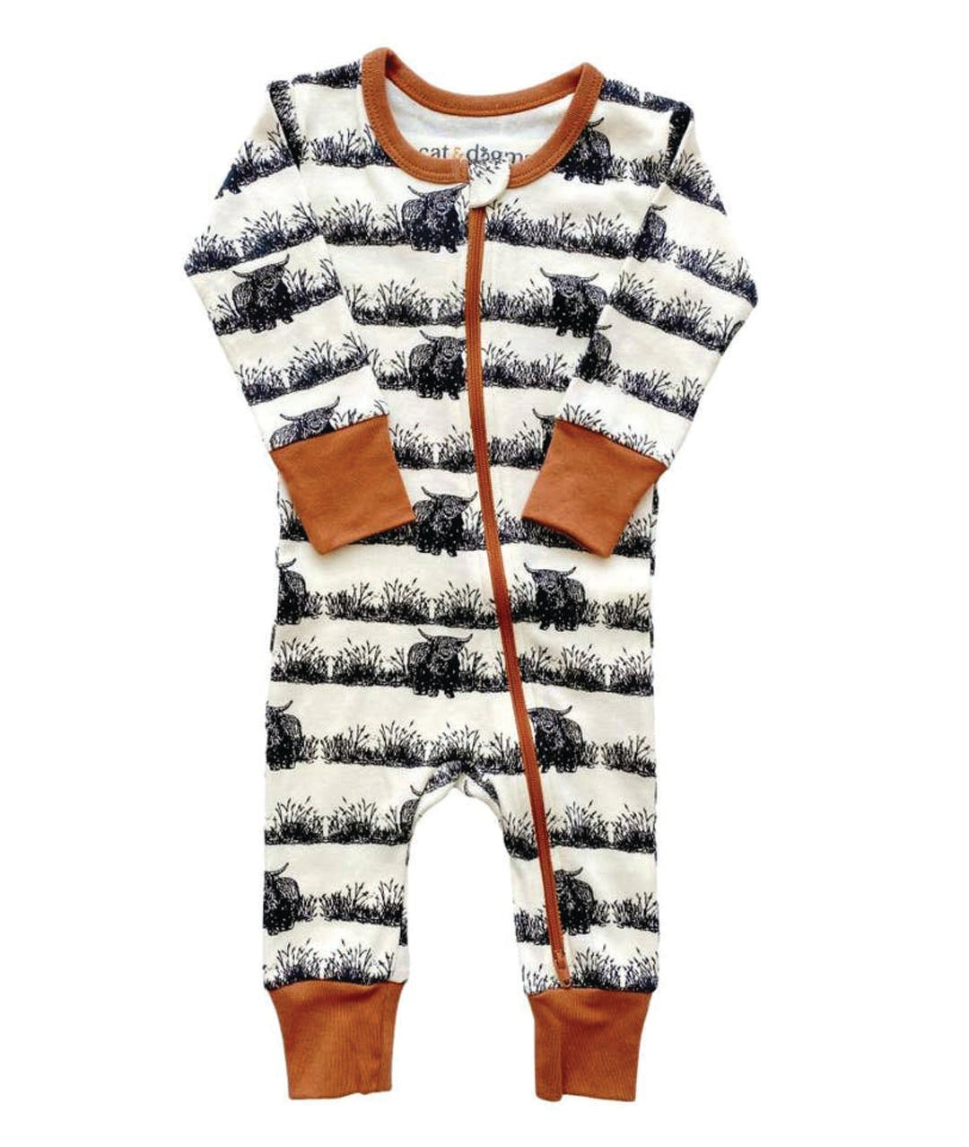 baby jumper with buffalo print