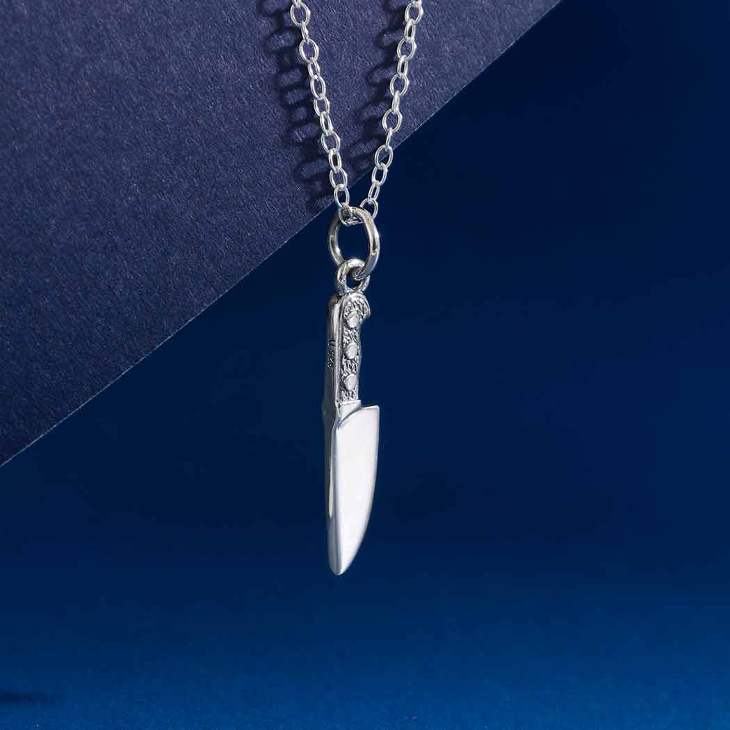 Kitchen Knife Necklace - Sterling Silver