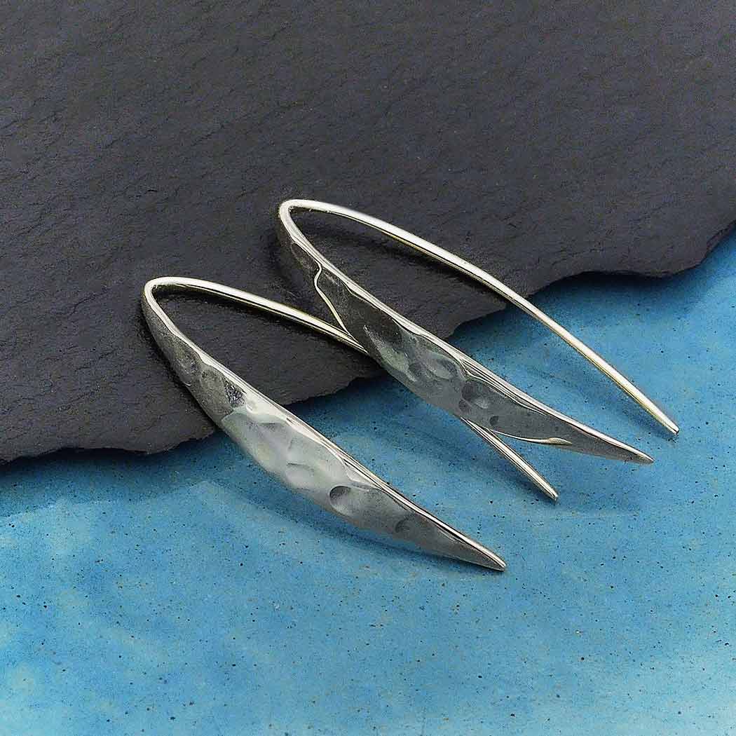 silver hook earrings