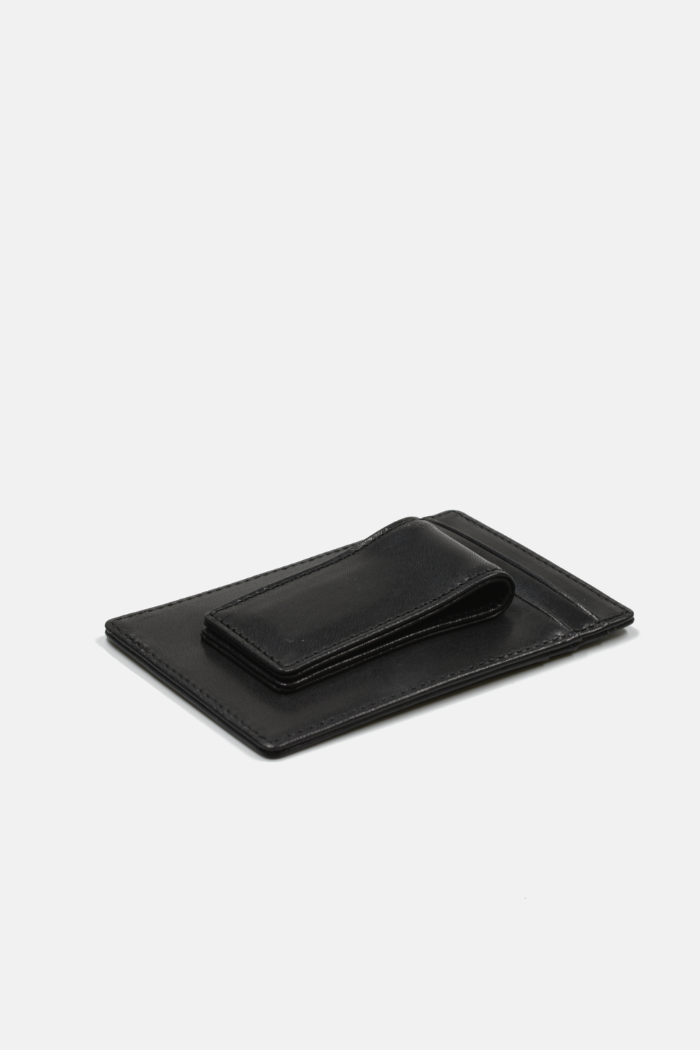 black wallet with magnetic money clip