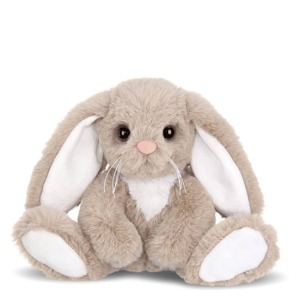 bunny stuffed animal against a white background