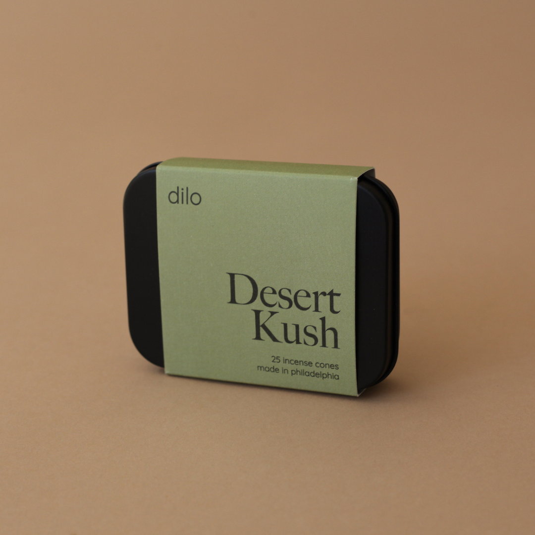 desert kush scented incense cone packaging