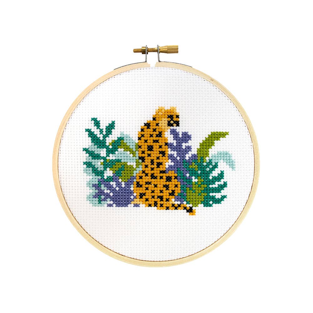 cheetah cross stitch