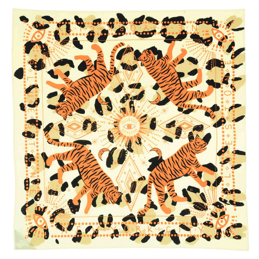 bandana with tiger print
