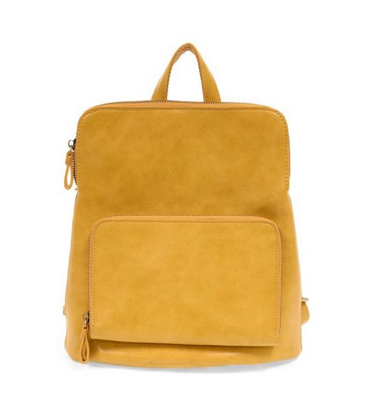 yellow colored backpack