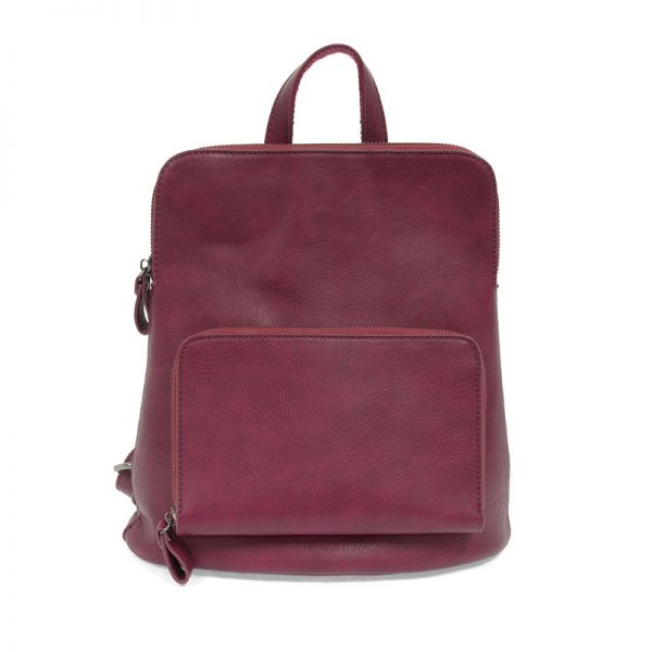 wine colored backpack