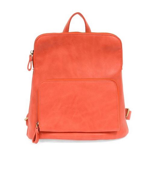 coral colored backpack
