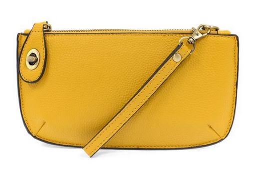 yellow color wristlet bag