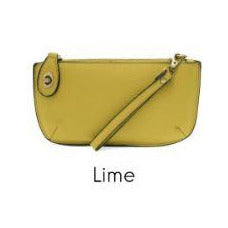 lime color wristlet bag
