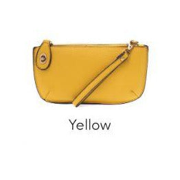yellow color wristlet bag